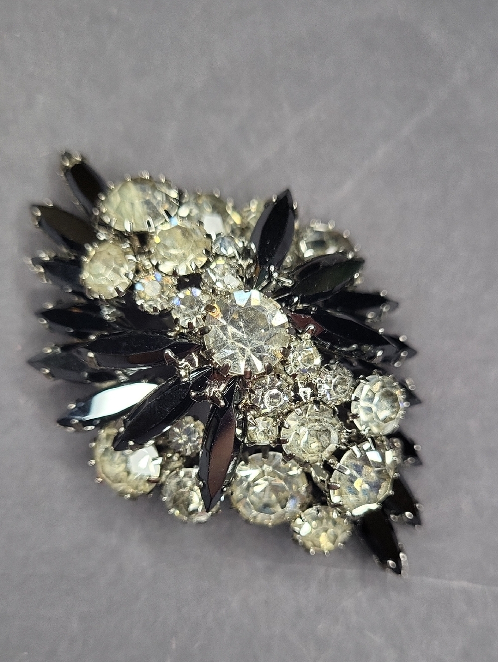 Crystal Cluster Brooch
